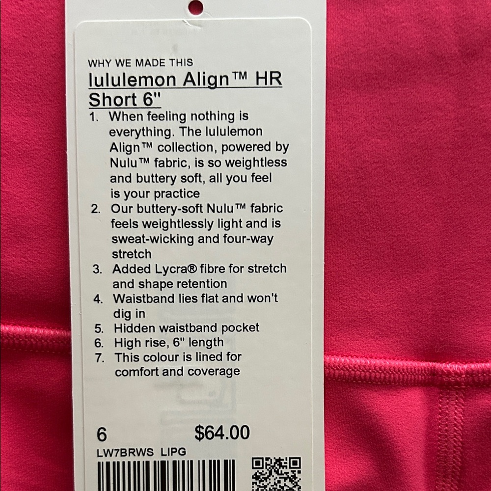 | Lululemon | Align HR Short 6” - Picture 8 of 8